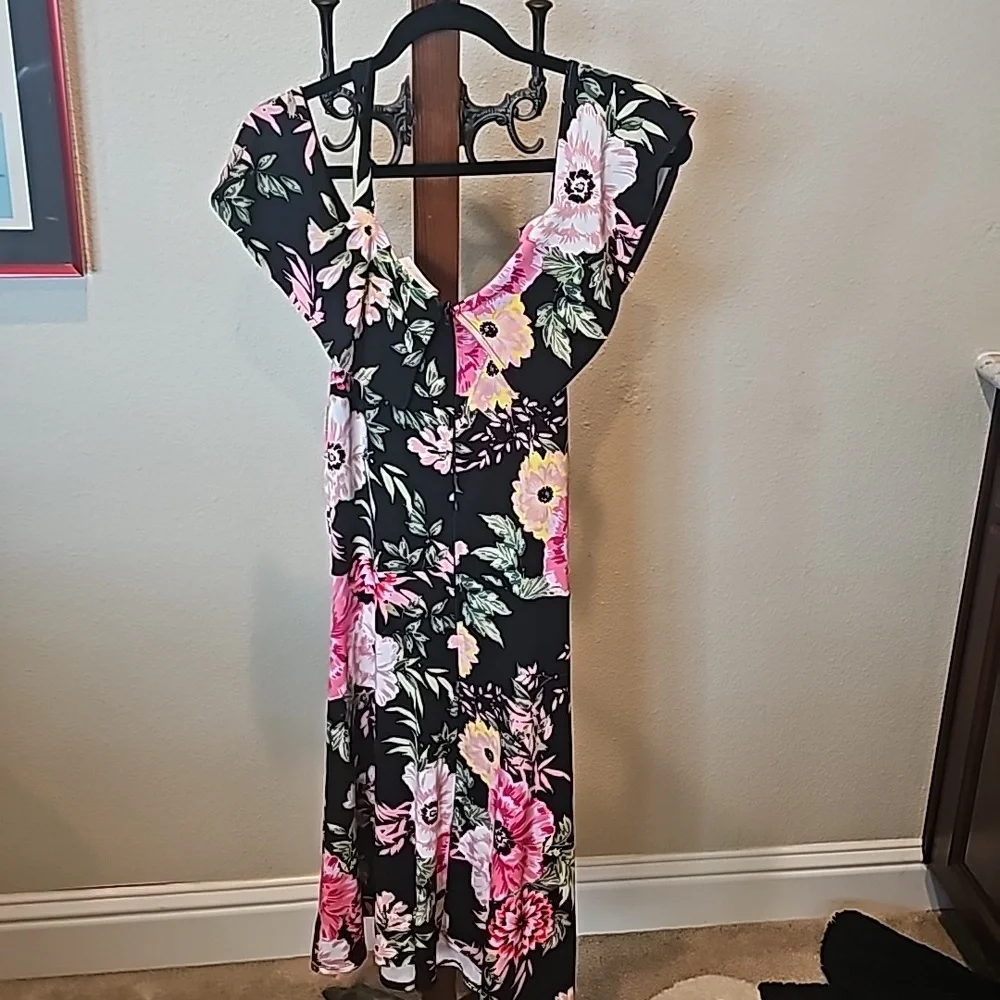 Floral Off‎ The Shoulder Strap Dress